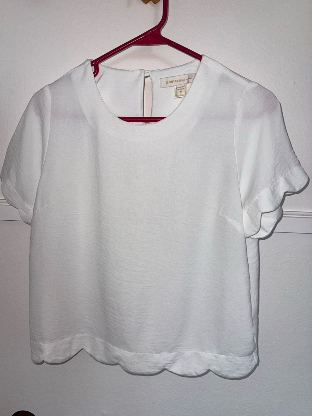 white Monteau blouse
